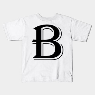 Black letter B in vintage style Kids T-Shirt